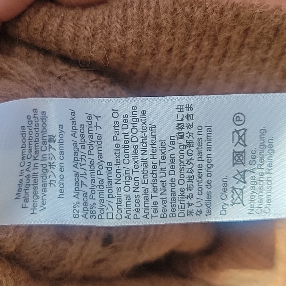 Madewell Pointelle Stitch Cardigan In Coffee - Picture 15 of 16